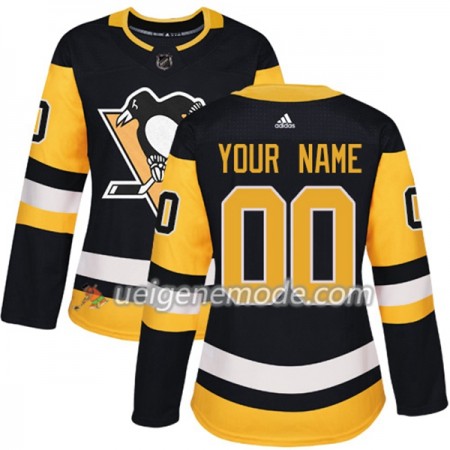 Dame Eishockey Pittsburgh Penguins Custom Adidas 2017-2018 Schwarz Authentic